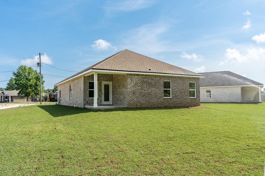 Representative exterior photo of a completed home built from the Georgia by CJL Homes in Blossom Grove, Crestview, FL (Image 23).