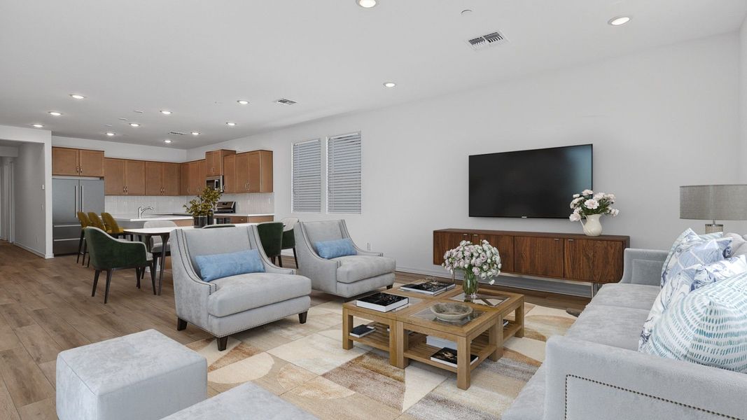 Furnished interior view inside a new home in The Ridge at Sienna Hills, Buckeye (Image 5).