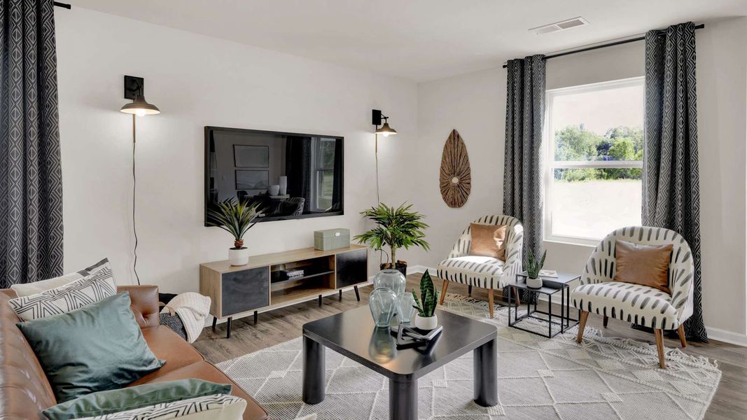 Furnished interior view inside a new home in Fox Hollow, Dalton (Image 14).