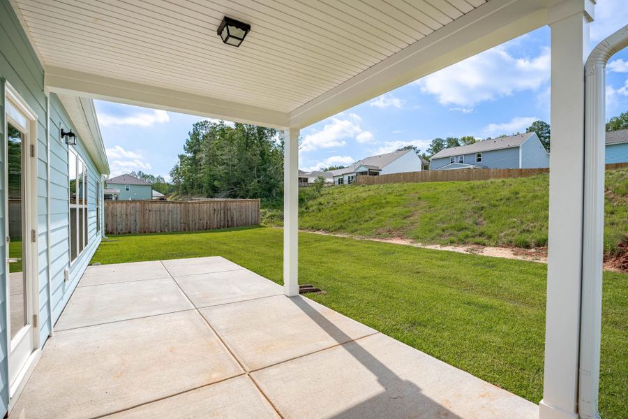 Exterior details and patio area of a home in Carriage Estates, Lexington (Image 32).