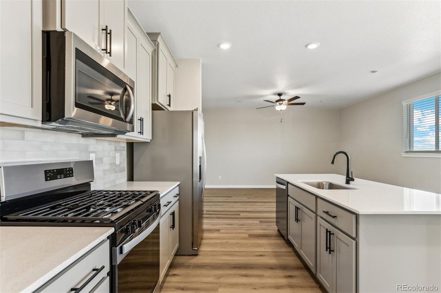 Furnished interior view inside a new home in , Commerce City (Image 12).