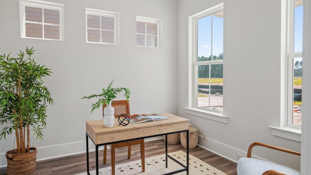 Furnished interior view inside a new home in Summerwind Crossing at Lakes of Cane Bay, Summerville (Image 24).