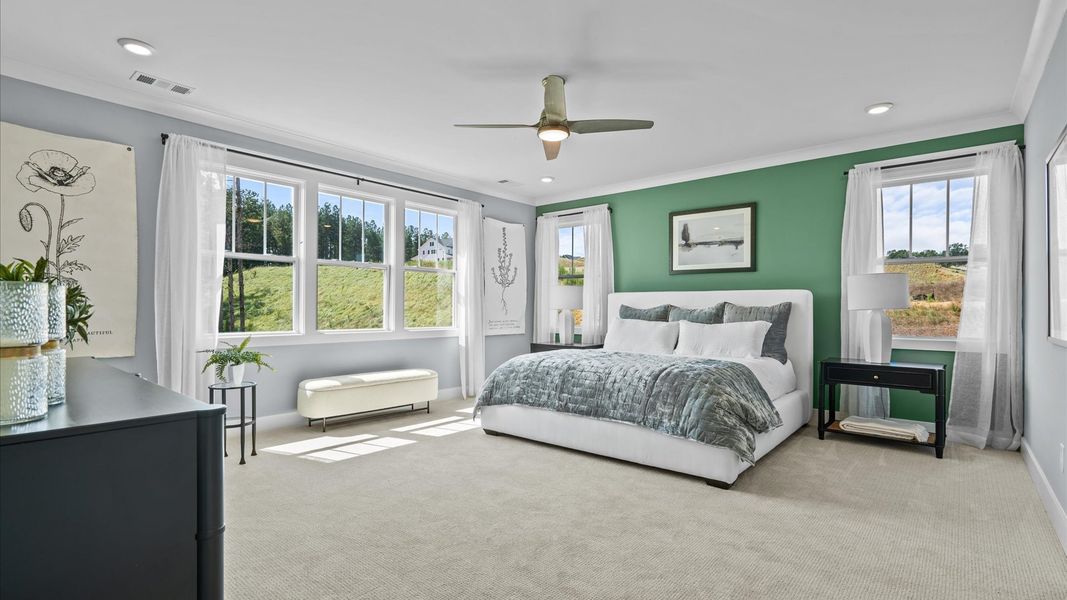 Representative furnished interior of a home built from the Stonehaven by DRB Homes in Pinebrook, Woodruff (Image 30).