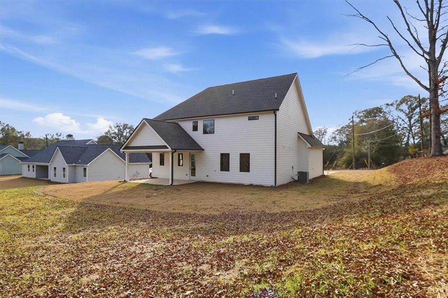 Exterior details and patio area of a home in , Statham (Image 38).