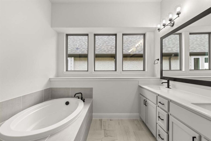 Furnished interior view inside a new home in Nelson Lake, Rockwall (Image 10).