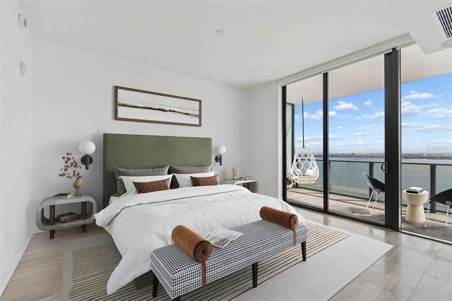 Furnished interior view inside a new home in , Tampa (Image 6).