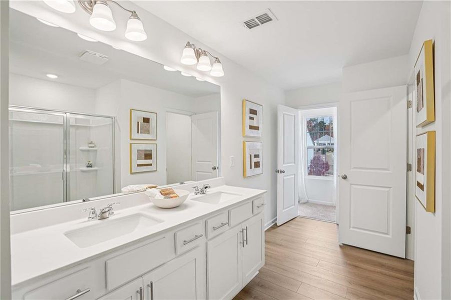 Furnished interior view inside a new home in Leydenview, Mableton (Image 8).