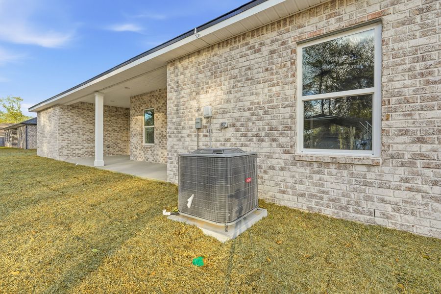 Exterior details and patio area of a home in Barton's Bend, Crestview (Image 28). Exterior details and patio area of a home in Barton's Bend, Crestview (Image 28).