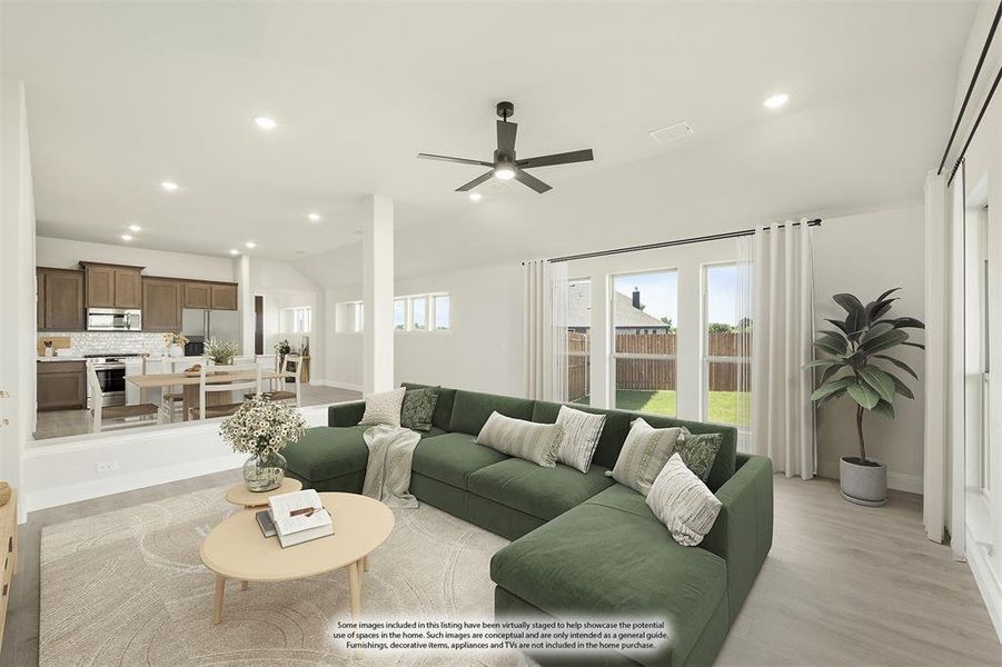 Furnished interior view inside a new home in Hunters Ridge, Crowley (Image 7). Furnished interior view inside a new home in Hunters Ridge, Crowley (Image 7).