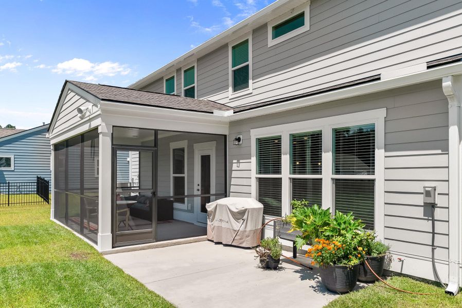 Exterior details and patio area of a home in Sea Island Preserve, Johns Island (Image 31). Exterior details and patio area of a home in Sea Island Preserve, Johns Island (Image 31).