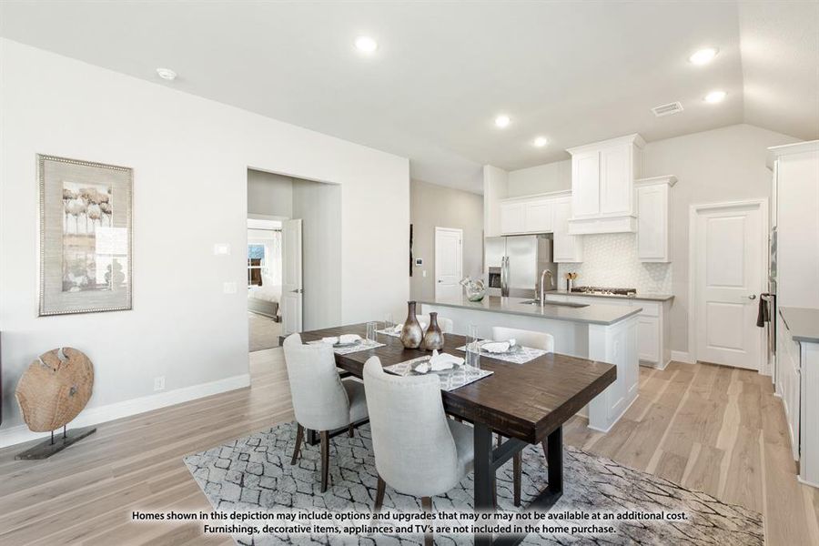 Furnished interior view inside a new home in Union Park, Little Elm (Image 9). Furnished interior view inside a new home in Union Park, Little Elm (Image 9).