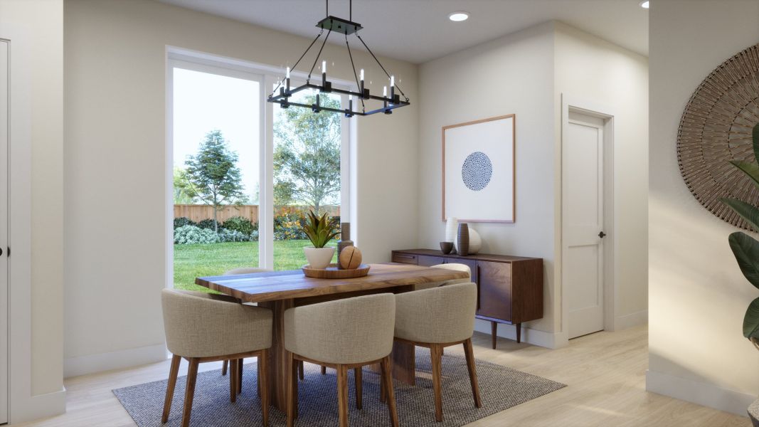 Representative furnished interior of a home built from the 2501 by Risewell Homes in Harvest Crossing, Aurora (Image 8).