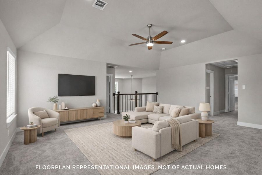 Furnished interior view inside a new home in The Oaks on 6th Street, Magnolia (Image 12).