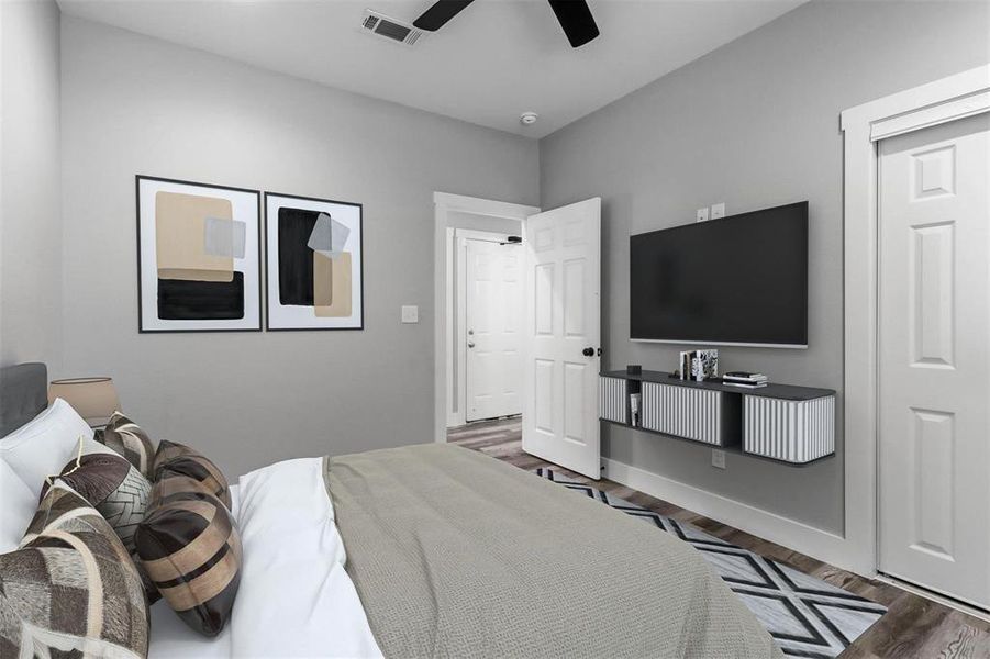 Furnished interior view inside a new home in , Denison (Image 29).