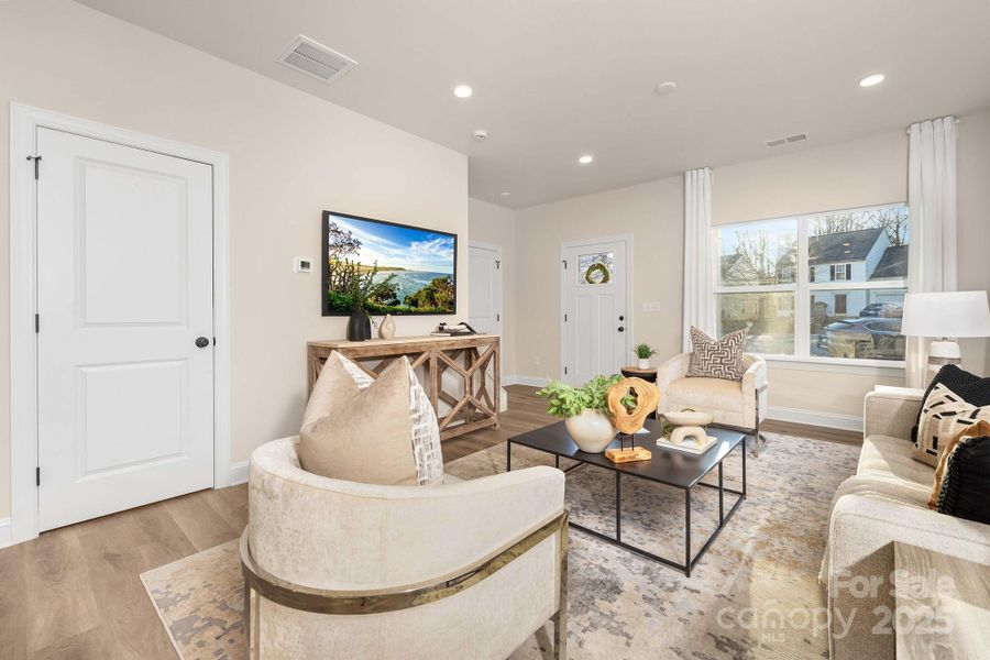 Furnished interior view inside a new home in , Charlotte (Image 8).