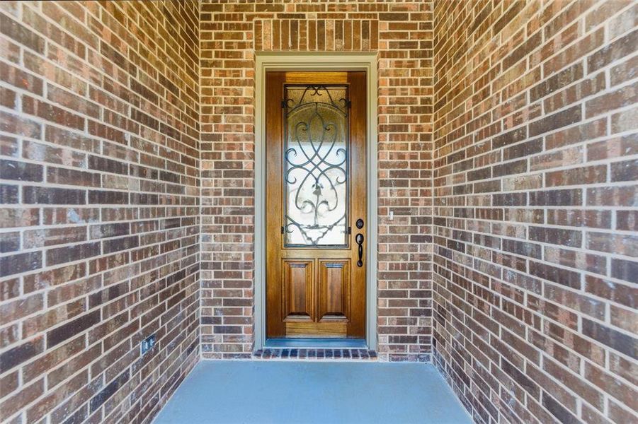 Exterior details and patio area of a home in Northstar, Haslet (Image 28).