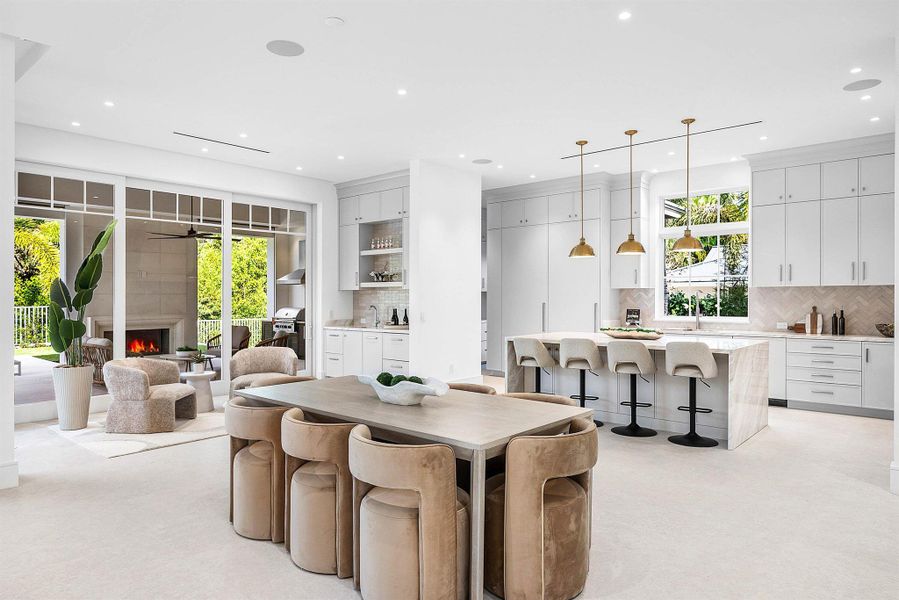 Furnished interior view inside a new home in , Delray Beach (Image 60).