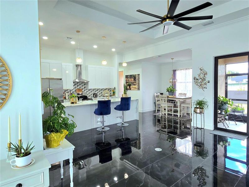 Furnished interior view inside a new home in , Lehigh Acres (Image 6).