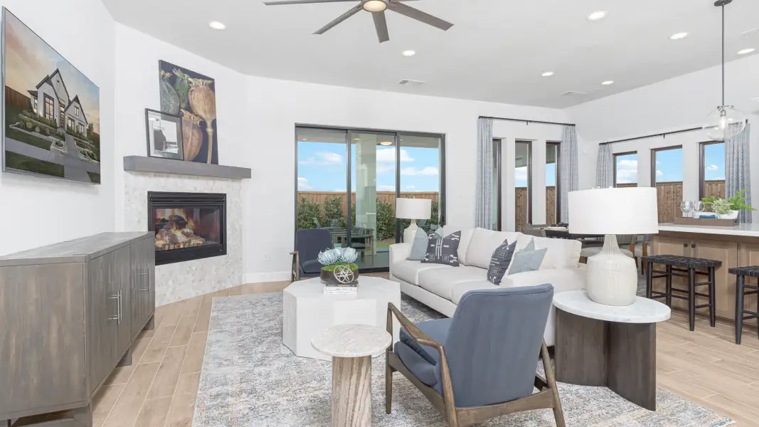 Furnished interior view inside a new home in North Sky, Celina (Image 6).