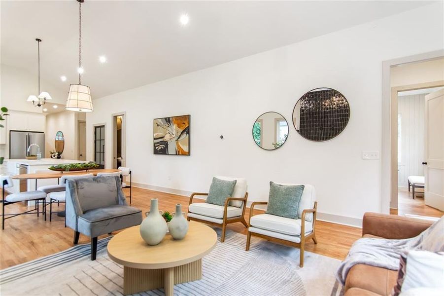 Furnished interior view inside a new home in , Atlanta (Image 11).