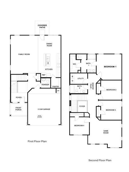 2D floor plan layout of this home in Frontier, Mustang Ridge, TX (Image 2). 2D floor plan layout of this home in Frontier, Mustang Ridge, TX (Image 2).