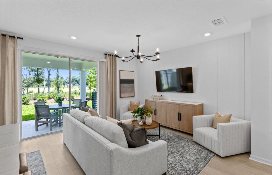 Furnished interior view inside a new home in Canopy Preserve, Deland (Image 4).