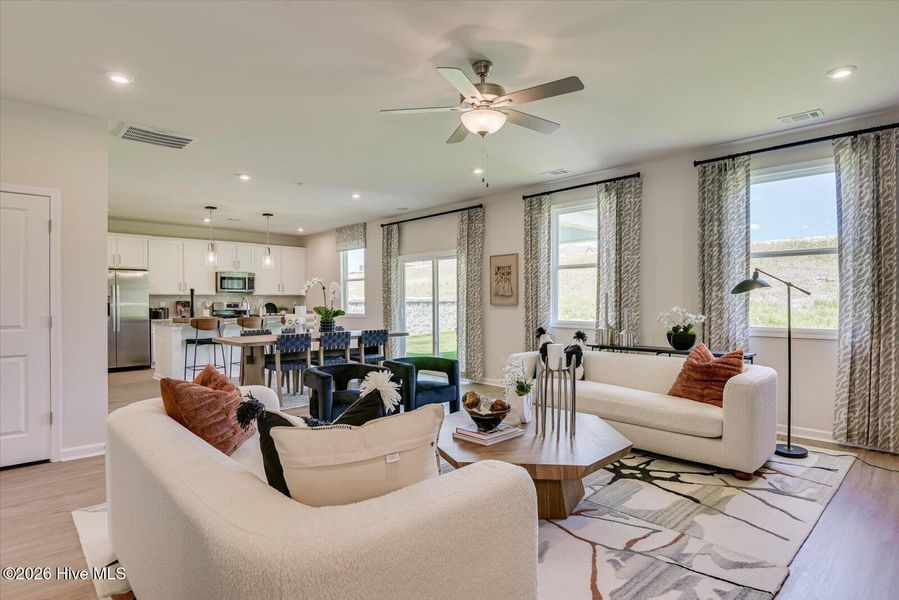 Furnished interior view inside a new home in Providence Station at Trolley Run, Aiken (Image 6). Furnished interior view inside a new home in Providence Station at Trolley Run, Aiken (Image 6).