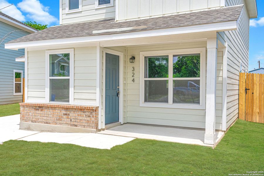 Front exterior of a new home in , Seguin, TX, highlighting curb appeal (Image 1). Front exterior of a new home in , Seguin, TX, highlighting curb appeal (Image 1).