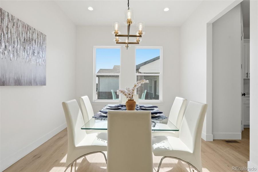 Furnished interior view inside a new home in , Keenesburg (Image 35).