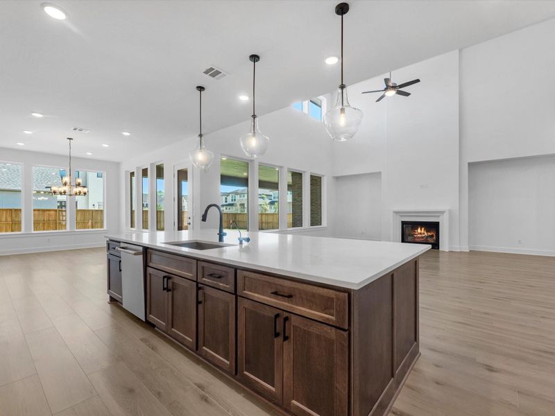 Furnished interior view inside a new home in Woodson’s Reserve, Spring (Image 8).