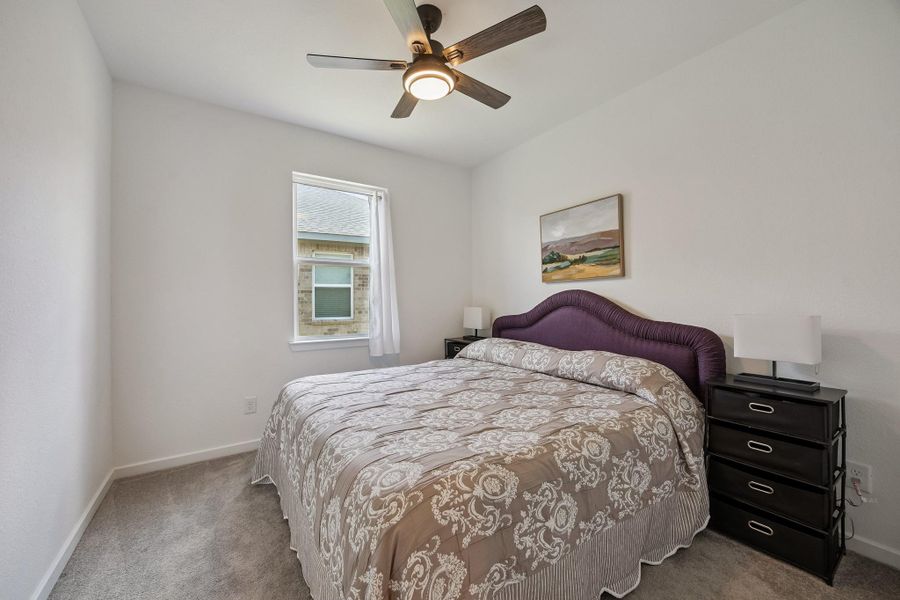 This Third Bedroom easily fits a king-size bed and includes a nice closet as well.