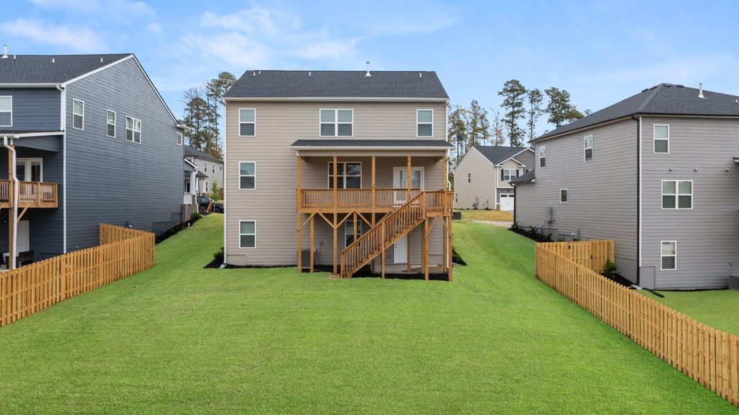 Exterior details and patio area of a home in Southwind Village, Evans (Image 3).