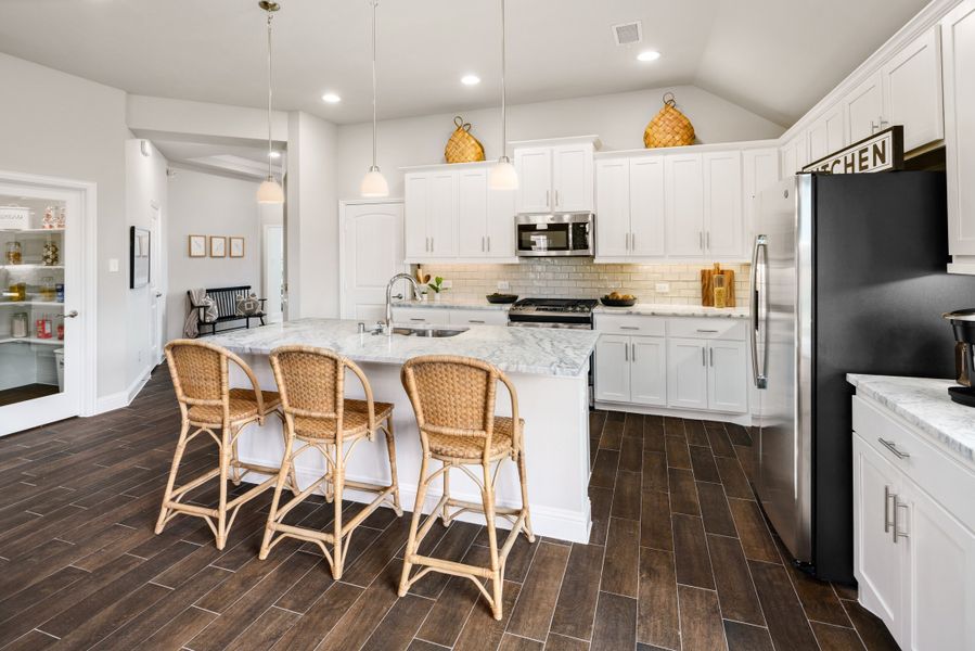 Representative furnished interior of a home built from the Brazos by UnionMain Homes in Elevon, Lavon (Image 5).