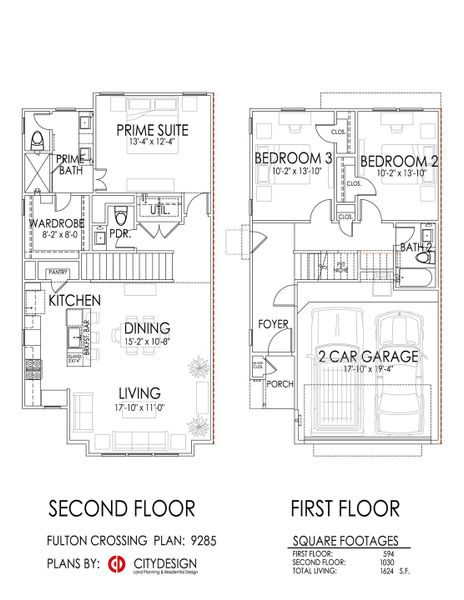2D floor plan layout for the 9285 by CitySide Homes in Fulton Crossing, Houston, TX (Image 1). 2D floor plan layout for the 9285 by CitySide Homes in Fulton Crossing, Houston, TX (Image 1).