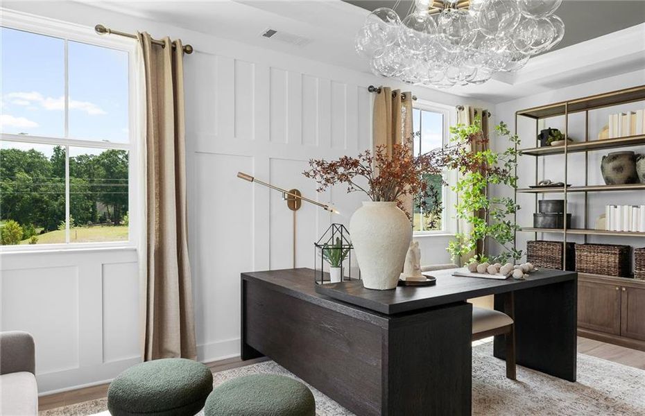 Furnished interior view inside a new home in Bleckley Station, Ball Ground (Image 6).