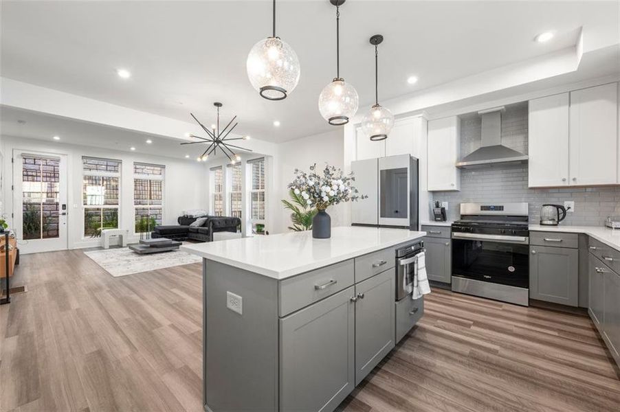 Furnished interior view inside a new home in , Atlanta (Image 4).