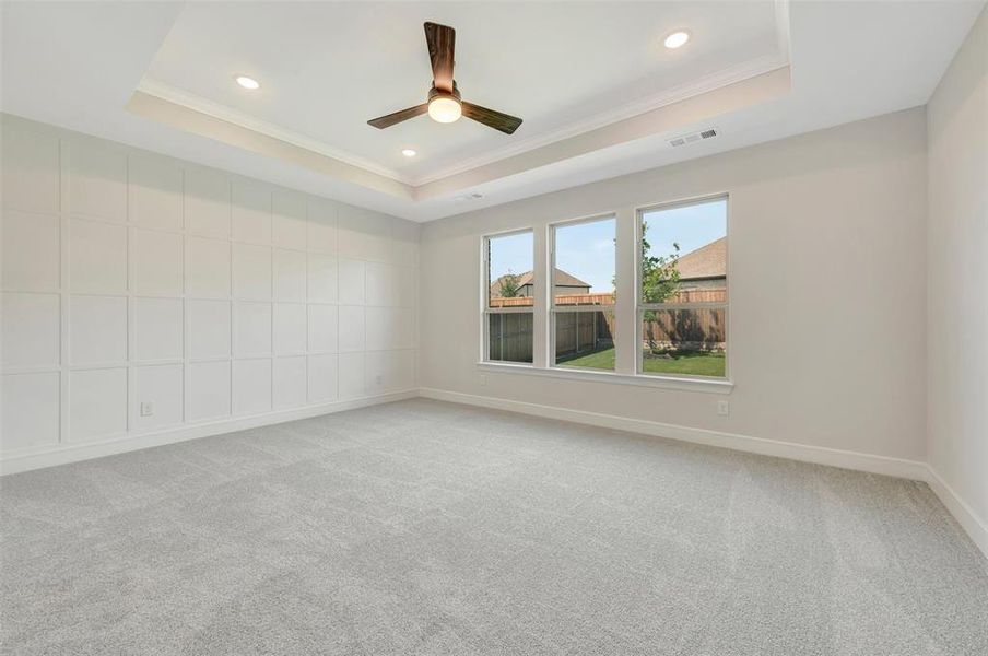 Spacious, unfurnished interior of a new home in Wellington, Haslet (Image 27). Spacious, unfurnished interior of a new home in Wellington, Haslet (Image 27).