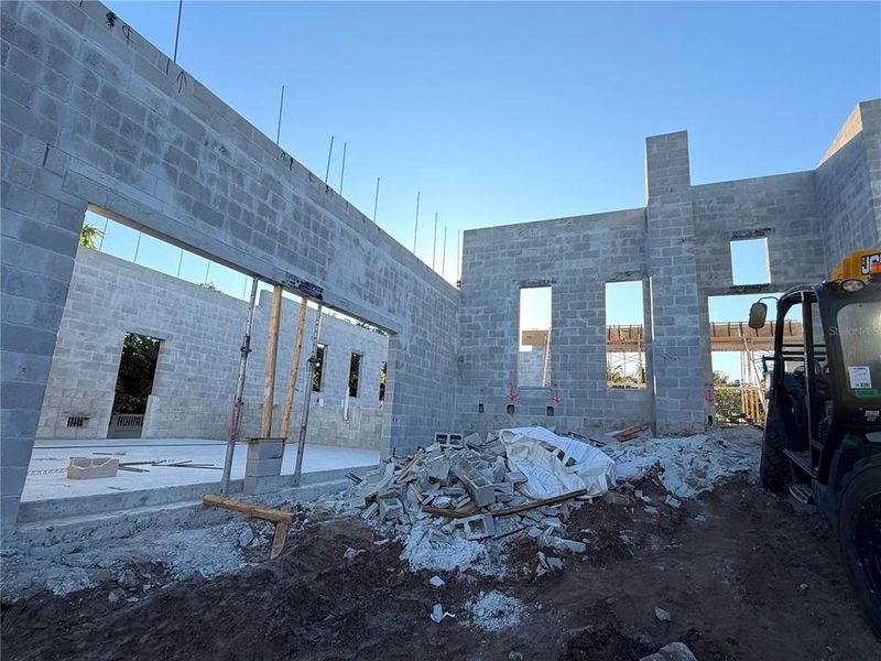 In-progress construction of a new home in , Sarasota, FL (Image 26).