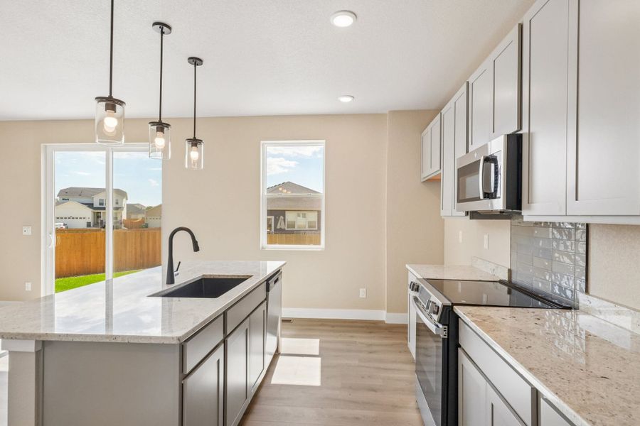 Furnished interior view inside a new home in The Glen, Colorado Springs (Image 8). Furnished interior view inside a new home in The Glen, Colorado Springs (Image 8).