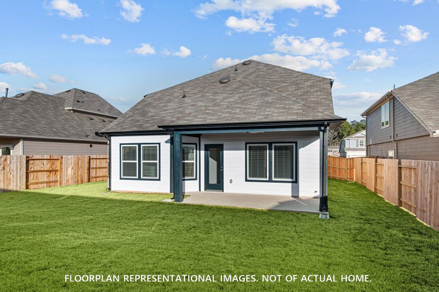 Front exterior of a new home in Magnolia Ridge, Magnolia, TX, highlighting curb appeal (Image 17).