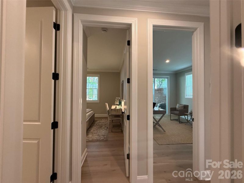 Furnished interior view inside a new home in The Townes at Wade Ardrey, Charlotte (Image 17).