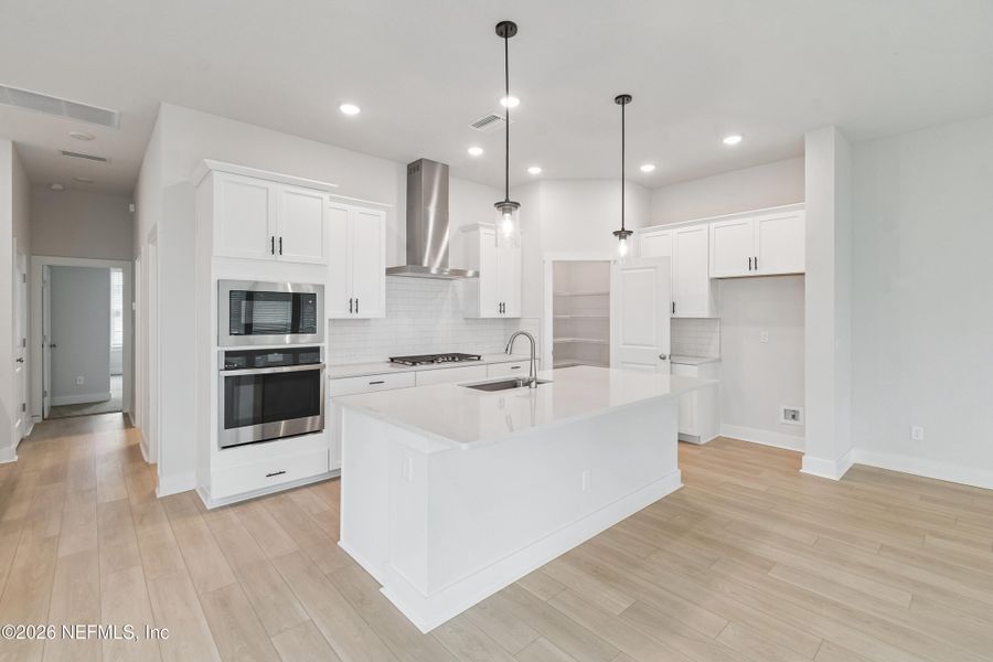 Furnished interior view inside a new home in Kettering at eTown - Paired Villas, Jacksonville (Image 4).