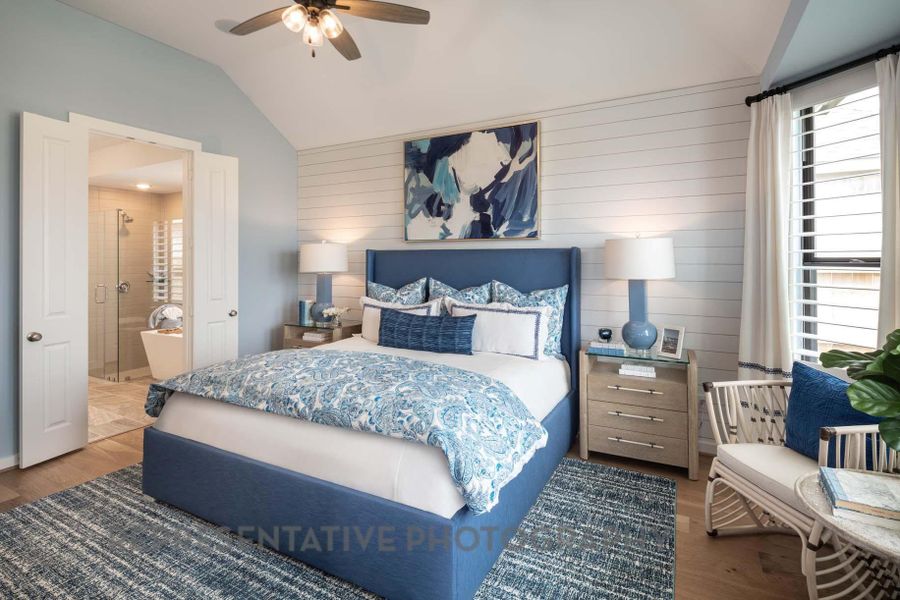 Furnished interior view inside a new home in Pomona, Manvel (Image 24).