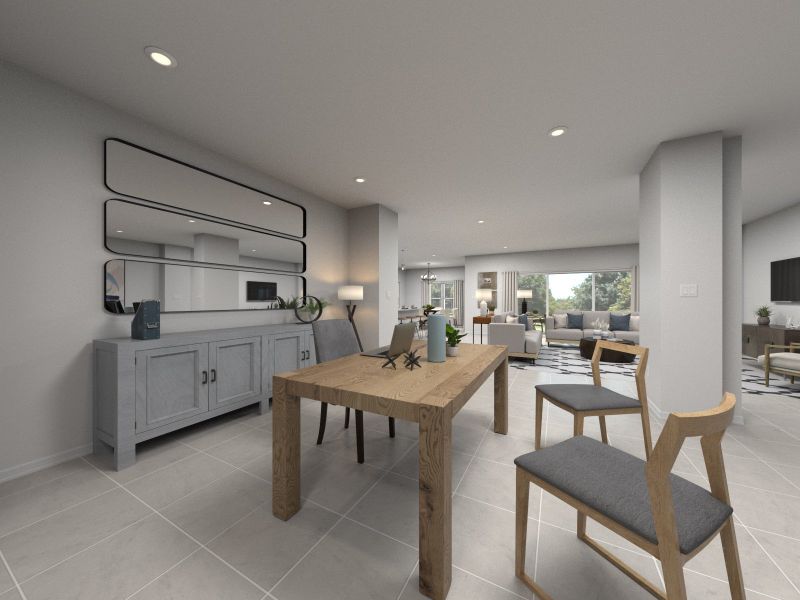 Rendering of the Griffin flex space.