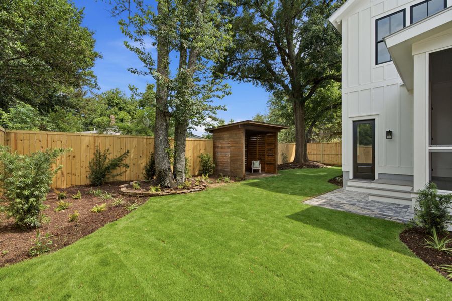 Exterior details and patio area of a home in , Mount Pleasant (Image 32). Exterior details and patio area of a home in , Mount Pleasant (Image 32).