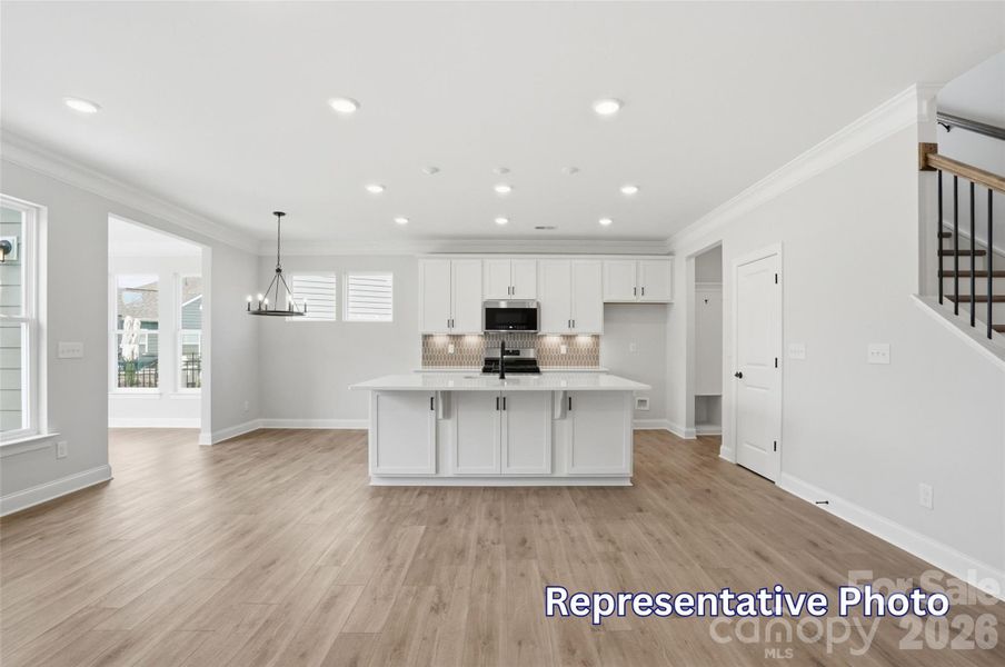 Furnished interior view inside a new home in Enclave at Riverdale, Huntersville (Image 9).