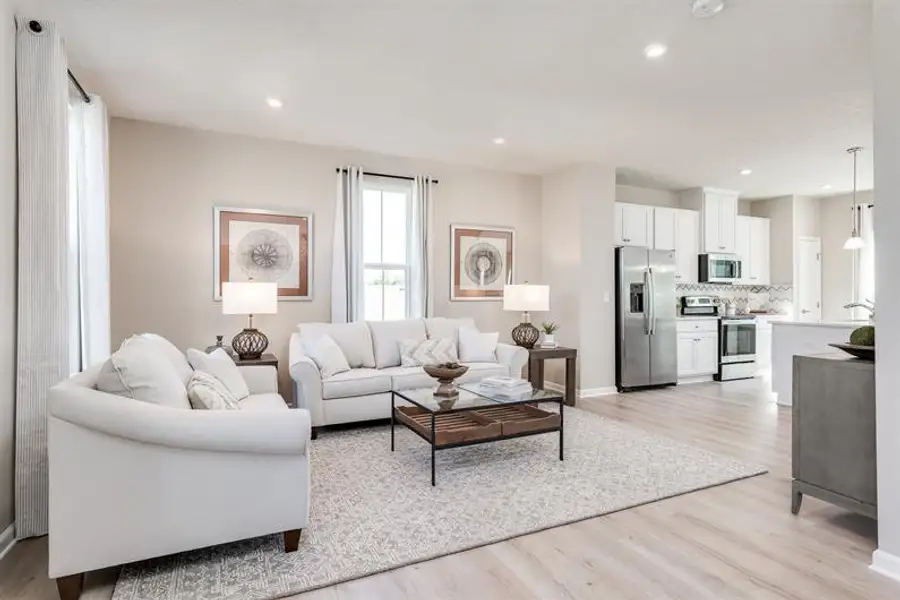 Representative furnished interior of a home built from the Beethoven by Ryan Homes in The Towns at Millwood, Charlotte (Image 2).