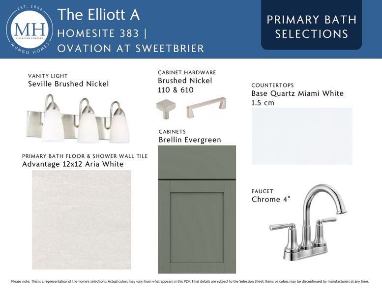 Sample of building materials used in homes in Ovation at Sweetbrier, Durham (Image 8). Sample of building materials used in homes in Ovation at Sweetbrier, Durham (Image 8).