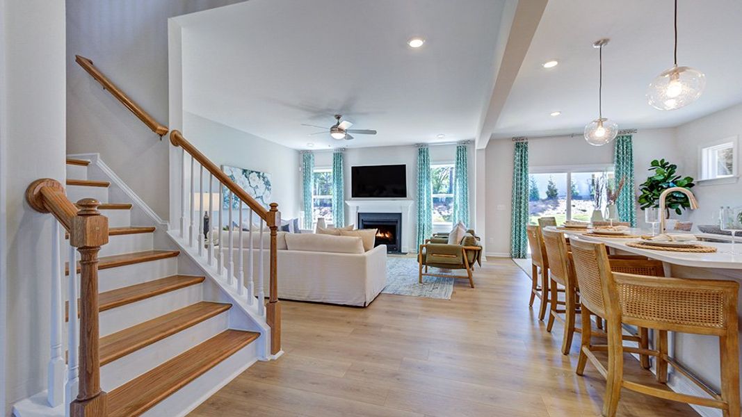 Furnished interior view inside a new home in Eagle Trace, Wendell (Image 14). Furnished interior view inside a new home in Eagle Trace, Wendell (Image 14).