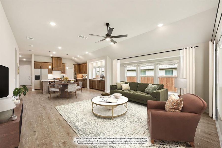 Furnished interior view inside a new home in Heartland Classic 60, Crandall (Image 6).